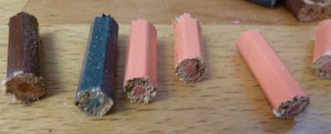 Rough-Cut Pencil Ends